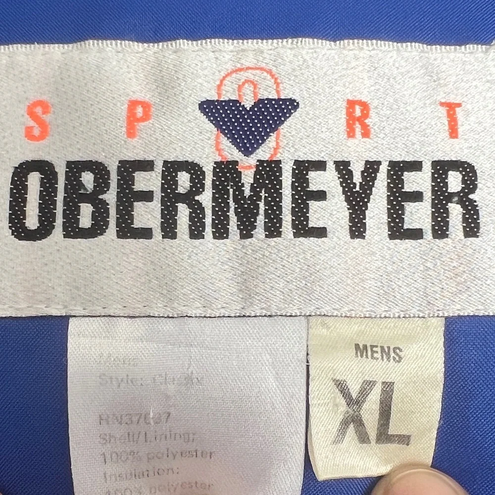 VTG Obermeyer Men’s Blue Ski Jacket SZ XL Gorpcore Retro Outdoors Streetwear